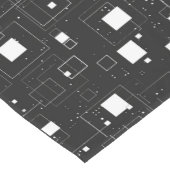 Chemin De Table Court Motif géométrique noir et blanc (Coin)