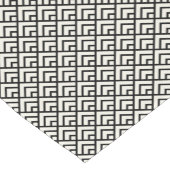 Chemin De Table Court Motif géométrique noir et blanc (Coin)