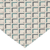 Chemin De Table Court Motif géométrique turquoise (Coin)