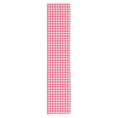 Chemin De Table Court Motif Gingham Rouge et Blanc Classique Rustique (Devant)