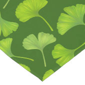 Chemin De Table Court Motif Ginkgo sur vert foncé (Coin)