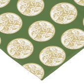 Chemin De Table Court Motif Gold Celtic Dog Trio (Coin)