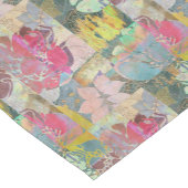 Chemin De Table Court Motif grunge floral d'art (Coin)