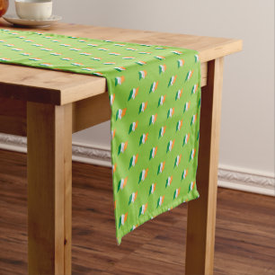 Chemin De Table Court Motif irlandais de drapeau