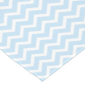 Chemin De Table Court Motif moderne Baby Blue Chevron Stripes (Coin)