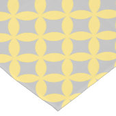 Chemin De Table Court Motif moderne Cercle jaune et gris (Coin)