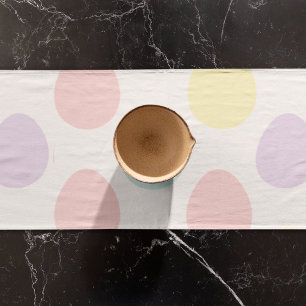 Chemin De Table Court Motif moderne Pastel Egg Bonne Pâques