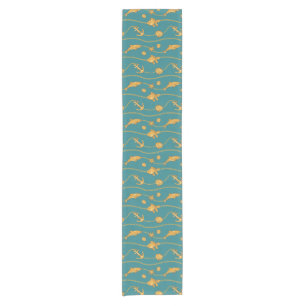 Chemin De Table Court Motif nautique d'or