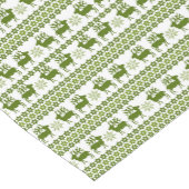 Chemin De Table Court Motif Nordic Reindeer & Snowflakes (Coin)