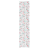 Chemin De Table Court Motif nordique de Noël (Devant)