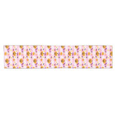 Chemin De Table Court Motif pastel Pink Halloween (Horizontal)