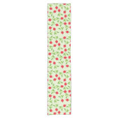 Chemin De Table Court Motif Radish Red Green (Devant)