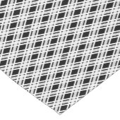 Chemin De Table Court Motif rayé de plaid (Coin)