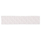 Chemin De Table Court Motif rose de caniche (Horizontal)
