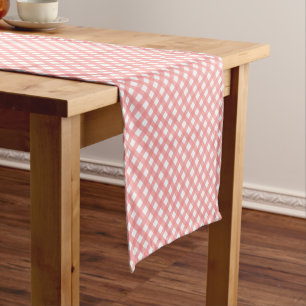 Chemin De Table Court Motif rose de corail de guingan de style