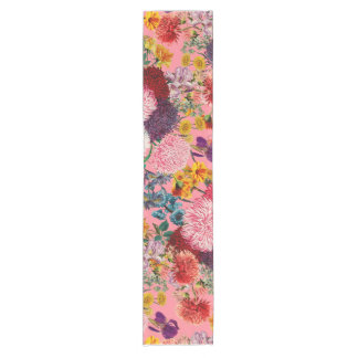 Chemin De Table Court Motif rose floral