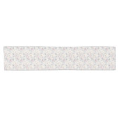 Chemin De Table Court Motif rose mou d'aquarelle (Horizontal)