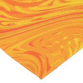 Chemin De Table Court Motif rouge orange marbling (Coin)