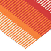 Chemin De Table Court Motif rouge orange rayé (Coin)