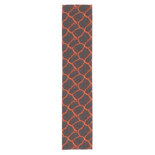 Chemin De Table Court Motif sans couture de flux de lave (Devant)