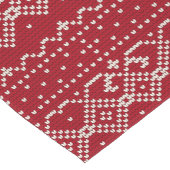 Chemin De Table Court Motif scandinave rouge et blanc (Coin)