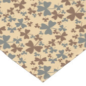 Chemin De Table Court Motif Shamrock gris et Brown (Coin)