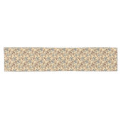 Chemin De Table Court Motif Shamrock gris et Brown (Horizontal)