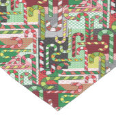 Chemin De Table Court Motif sucre de canne Patchwork (Coin)