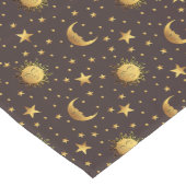 Chemin De Table Court Motif Sun et Moon (Coin)