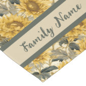 Chemin De Table Court Motif tournesol (Coin)