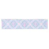 Chemin De Table Court Motif tribal aztèque bleu rose mignon Girly (Horizontal)