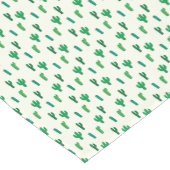 Chemin De Table Court Motif vert clair de cactus (Coin)