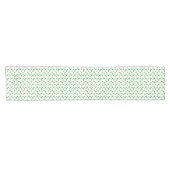 Chemin De Table Court Motif vert clair de cactus (Horizontal)
