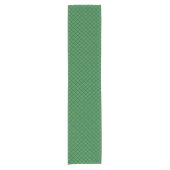 Chemin De Table Court Motif vert-foncé et de Forest Green de plaid (Devant)