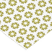 Chemin De Table Court Motif Vert Olive (Coin)