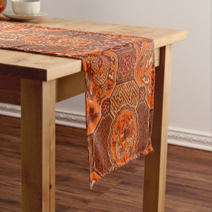 Chemin De Table Court Motif vintage japonais Dragons