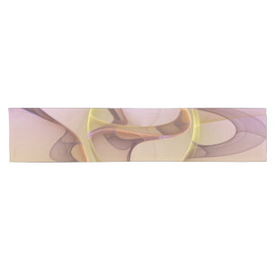 Chemin De Table Court Motions Abstraites Art moderne rose or fractal