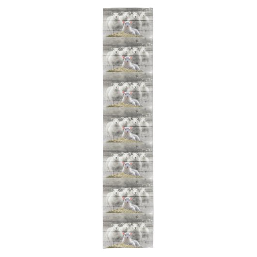 Chemin De Table Court Mouton d'agneau de bébé (Devant)