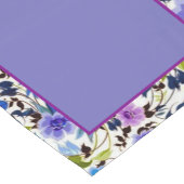 Chemin De Table Court Moyenne table fleurie violette et bleue (Coin)