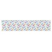 Chemin De Table Court Multicolor Memphis Motif (Horizontal)