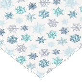 Chemin De Table Court Multicolored snowflake pattern – winter christmas (Coin)