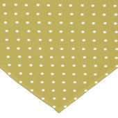 Chemin De Table Court  Mustard yellow white polka dots pattern  (Coin)