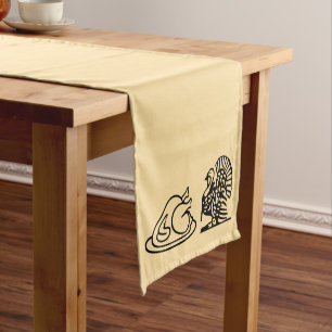 CHEMIN DE TABLE COURT NAPPE DE TABLE THANKSGIVING TRADITIONNELLE