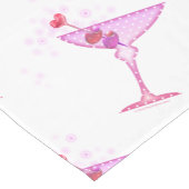 CHEMIN DE TABLE COURT NAPPERONS - PINK MARTINI (Coin)