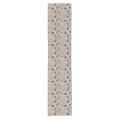 Chemin De Table Court Navy Botanical Wildflower Table Runner (Devant)