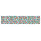 Chemin De Table Court Nectarines turquoises (Horizontal)