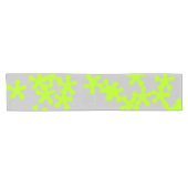 Chemin De Table Court néon vert citron gris amusant enfants (Horizontal)