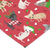 Chemin De Table Court Noël Chihuahua Tous les manteaux (Coin)