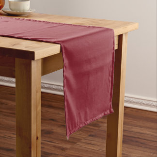 Chemin De Table Court Noël Cranberry Velvet