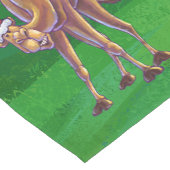 Chemin De Table Court Noël De Camel Sur Vert (Coin)